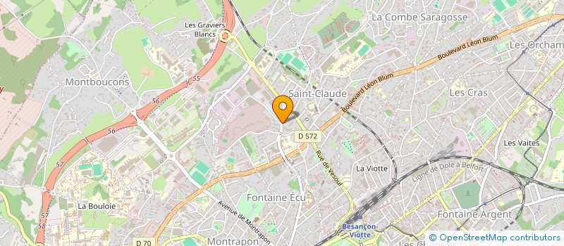 localisation de l'entreprise MADAME FREDERIQUE CRETIN  BESANCON