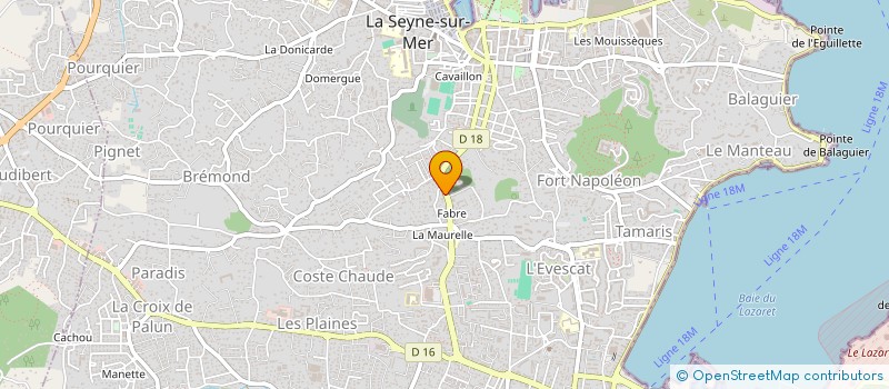 localisation de l'entreprise MADAME FREDERIQUE CROUZET à LA SEYNE-SUR-MER