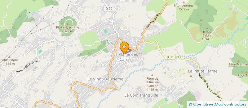 localisation de l'entreprise MADAME FREDERIQUE DAMOUR à LE TAMPON