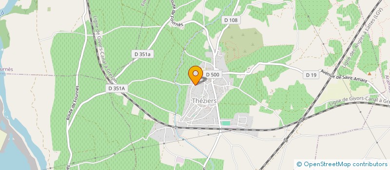 localisation de l'entreprise MADAME FREDERIQUE DASTE  THEZIERS