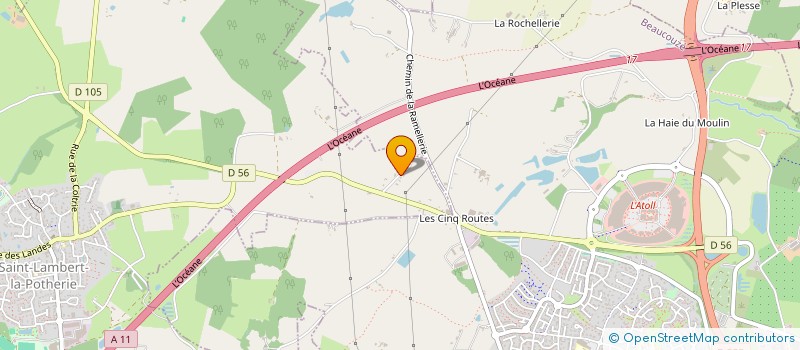 localisation de l'entreprise MADAME FREDERIQUE DE GLAND  SAINT-LAMBERT-LA-POTHERIE