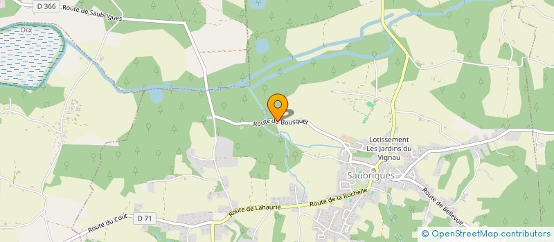 localisation de l'entreprise MADAME FREDERIQUE DE LESPARDA  SAUBRIGUES