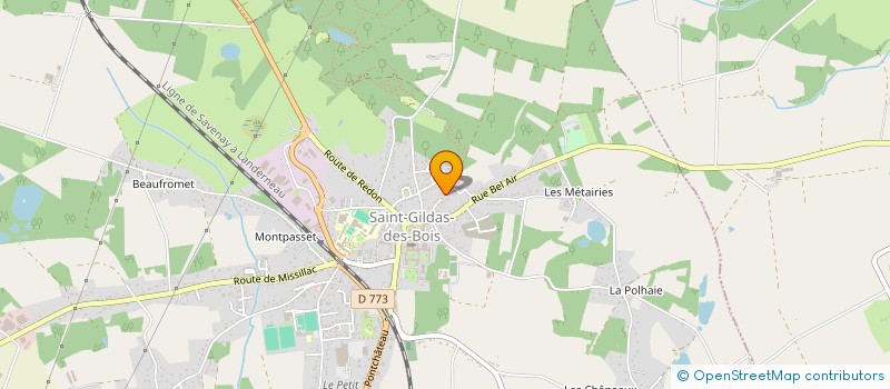 localisation de l'entreprise MADAME FREDERIQUE DECHAUX  SAINT-GILDAS-DES-BOIS