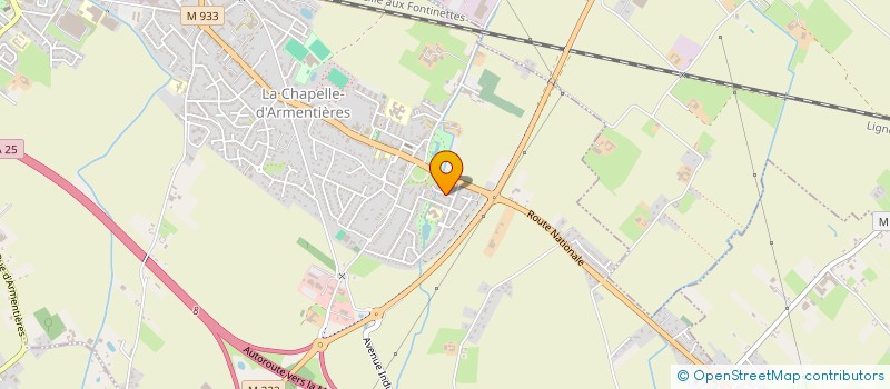 localisation de l'entreprise MADAME FREDERIQUE DELAIRE  LA CHAPELLE-D'ARMENTIERES