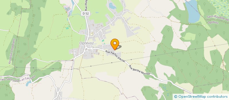 localisation de l'entreprise MADAME FREDERIQUE DEPIERRE  OPTEVOZ