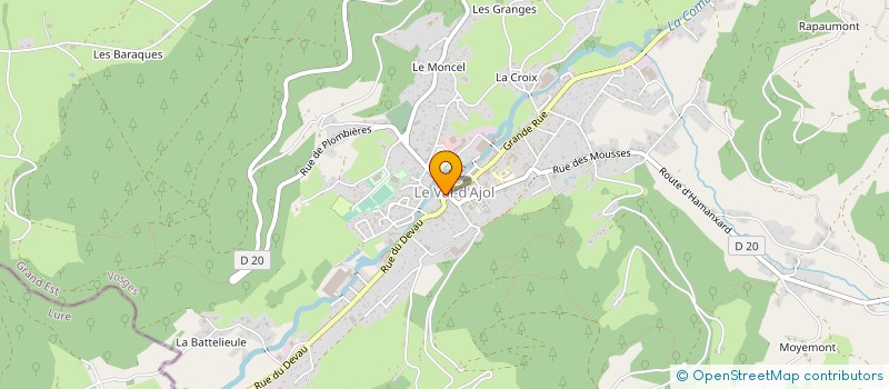 localisation de l'entreprise MADAME FREDERIQUE DESCHAMPS  LE VAL-D'AJOL