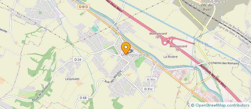 localisation de l'entreprise MADAME FREDERIQUE DIAZ  MONTGISCARD