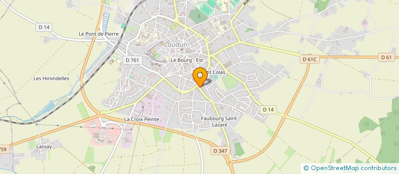 localisation de l'entreprise MADAME FREDERIQUE DILLAY  LOUDUN