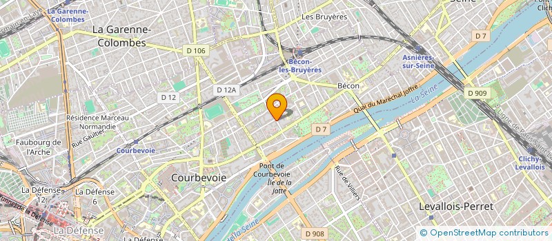 localisation de l'entreprise MADAME FREDERIQUE DORCHE  COURBEVOIE