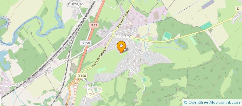 localisation de l'entreprise MADAME FREDERIQUE DROFF  DEVECEY