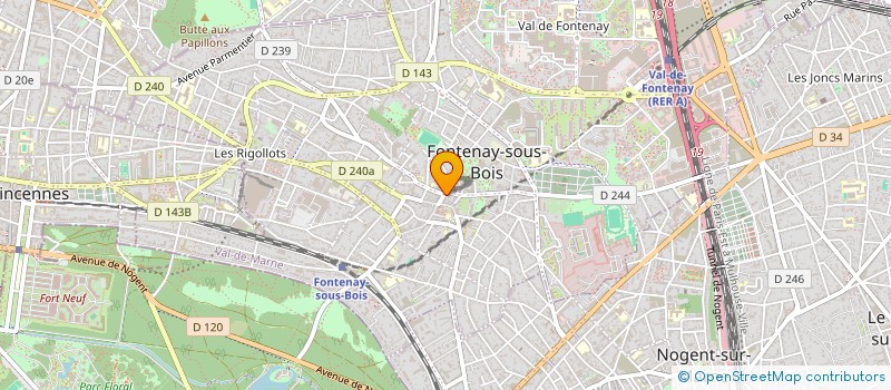localisation de l'entreprise MADAME FREDERIQUE DUBOIS à FONTENAY-SOUS-BOIS