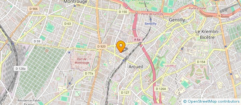 localisation de l'entreprise MADAME FREDERIQUE DUBOSCQ à ARCUEIL
