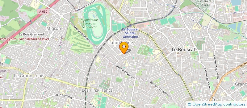 localisation de l'entreprise MADAME FREDERIQUE DUBOURDY  LE BOUSCAT