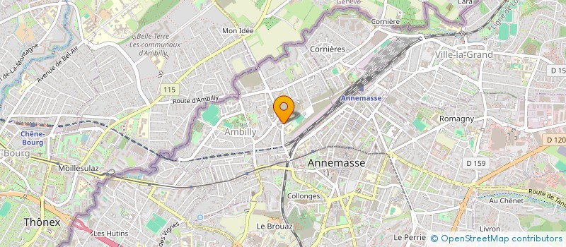 localisation de l'entreprise MADAME FREDERIQUE DUCRET  AMBILLY