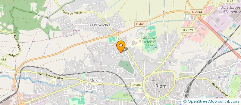 localisation de l'entreprise MADAME FREDERIQUE DUDRAGNE  RIOM