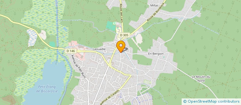 localisation de l'entreprise MADAME FREDERIQUE DUGENY  BISCARROSSE