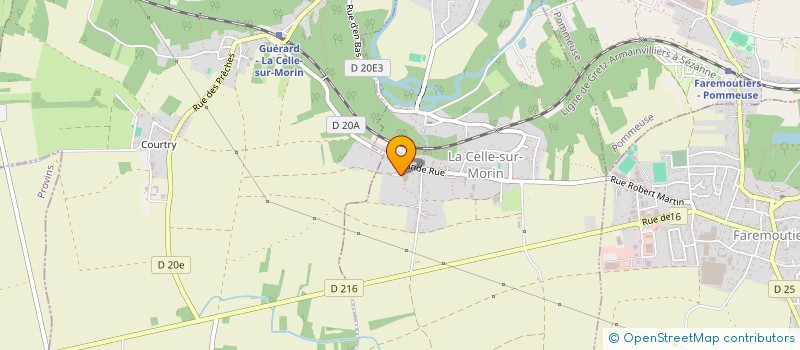 localisation de l'entreprise MADAME FREDERIQUE DUGES  LA CELLE-SUR-MORIN