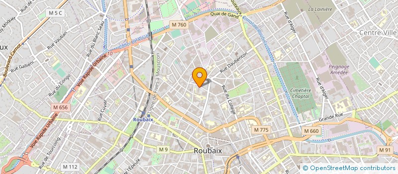 localisation de l'entreprise MADAME FREDERIQUE DUGUET à ROUBAIX