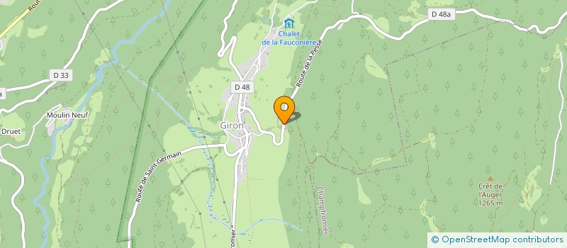 localisation de l'entreprise MADAME FREDERIQUE DUMEZ  GIRON