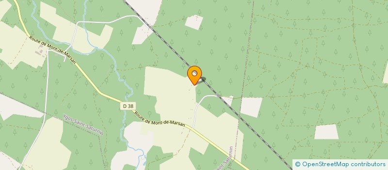 localisation de l'entreprise MADAME FREDERIQUE DUPAS  YGOS-SAINT-SATURNIN