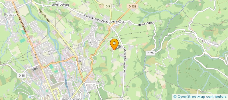 localisation de l'entreprise MADAME FREDERIQUE ETCHECOPAR  BAGNERES-DE-BIGORRE