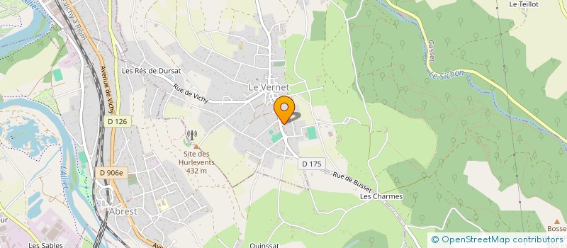 localisation de l'entreprise MADAME FREDERIQUE FERRAND à LE VERNET