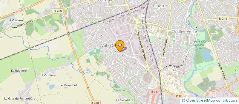 localisation de l'entreprise MADAME FREDERIQUE FETIVEAU à LA ROCHE-SUR-YON