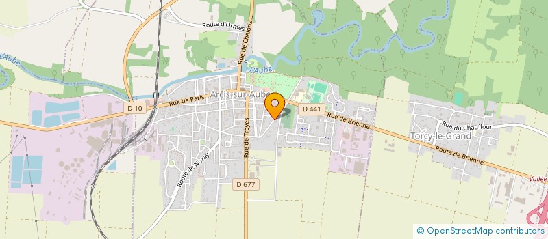 localisation de l'entreprise MADAME FREDERIQUE FIEVEZ à ARCIS-SUR-AUBE