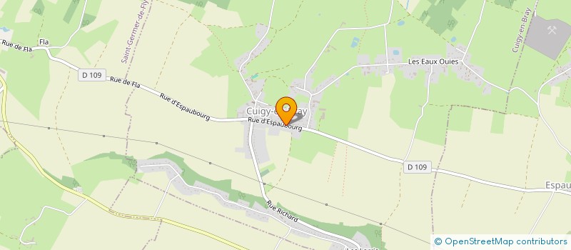 localisation de l'entreprise MADAME FREDERIQUE FLAMANT  CUIGY-EN-BRAY