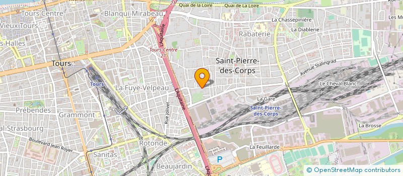 localisation de l'entreprise MADAME FREDERIQUE FLEURANCE à SAINT-PIERRE-DES-CORPS