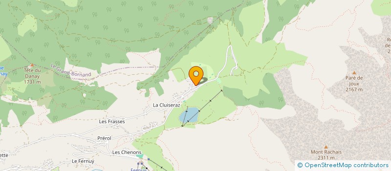 localisation de l'entreprise MADAME FREDERIQUE FORGET à LA CLUSAZ