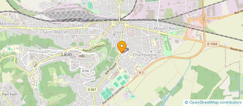 localisation de l'entreprise MADAME FREDERIQUE FORJAN à LAON