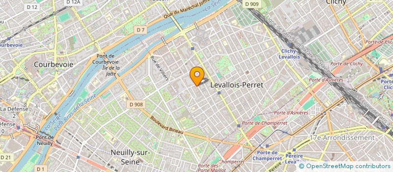 localisation de l'entreprise MADAME FREDERIQUE FORNIER à LEVALLOIS-PERRET