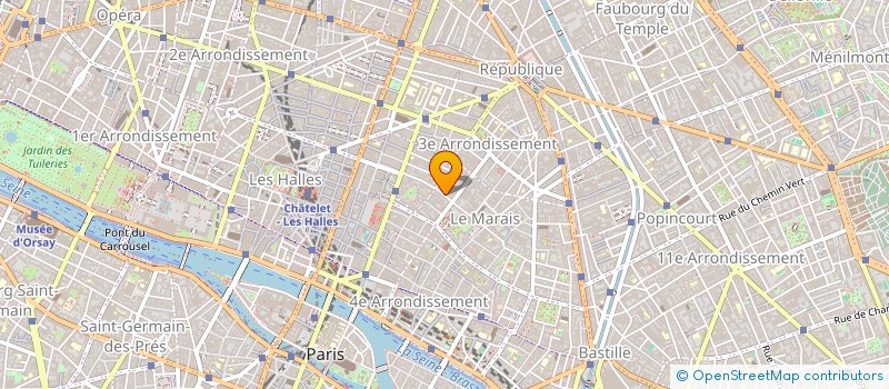 localisation de l'entreprise MADAME FREDERIQUE FORTE à PARIS