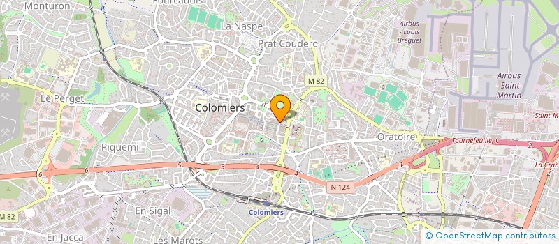 localisation de l'entreprise MADAME FREDERIQUE FOURCADE à COLOMIERS