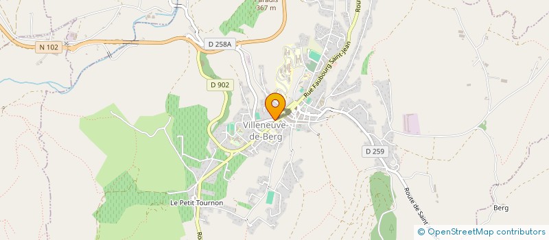 localisation de l'entreprise MADAME FREDERIQUE FOURNET à VILLENEUVE-DE-BERG