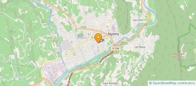 localisation de l'entreprise MADAME FREDERIQUE FRANC à NYONS