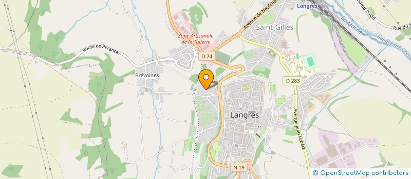 localisation de l'entreprise MADAME FREDERIQUE FROMENTAUD à LANGRES