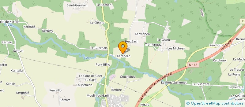 localisation de l'entreprise MADAME FREDERIQUE GABERTHON à ELVEN