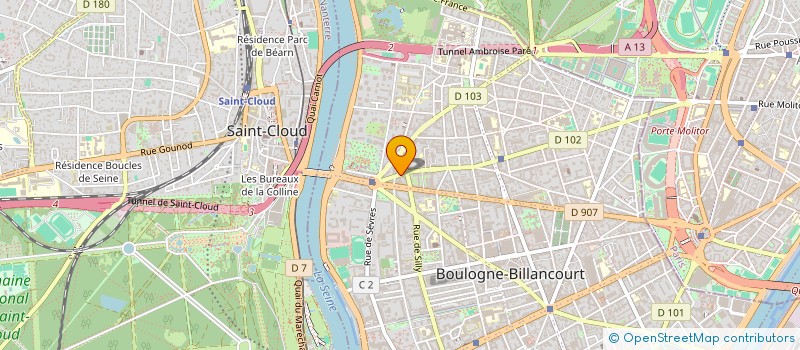 localisation de l'entreprise MADAME FREDERIQUE GABRIEL à BOULOGNE-BILLANCOURT