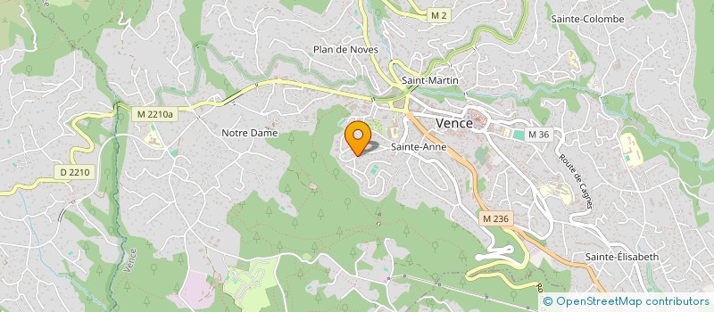 localisation de l'entreprise MADAME FREDERIQUE GASTAUD à VENCE