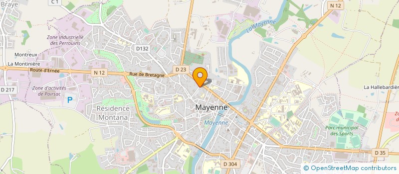 localisation de l'entreprise MADAME FREDERIQUE GAUDRAT  MAYENNE