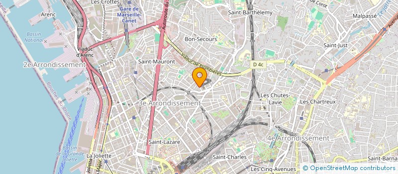 localisation de l'entreprise MADAME FREDERIQUE GAUTHIER à MARSEILLE