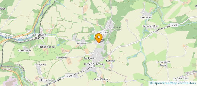 localisation de l'entreprise MADAME FREDERIQUE GENSAC  TREFFRIN