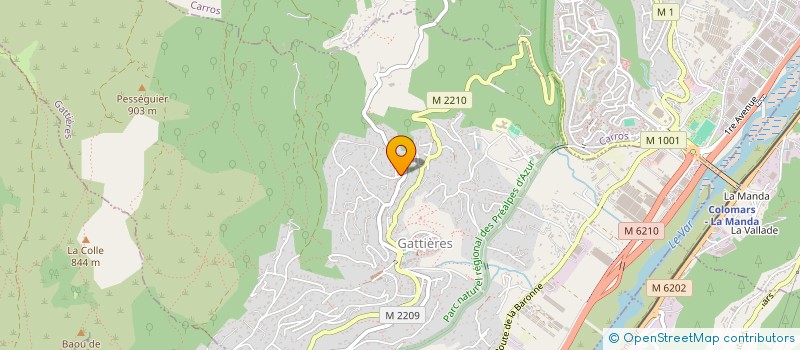 localisation de l'entreprise MADAME FREDERIQUE GEROME  GATTIERES