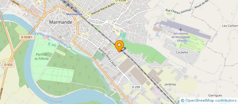 localisation de l'entreprise MADAME FREDERIQUE GESQUIERE  MARMANDE