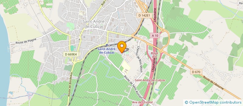 localisation de l'entreprise MADAME FREDERIQUE GIERCZAK à SAINT-ANDRE-DE-CUBZAC