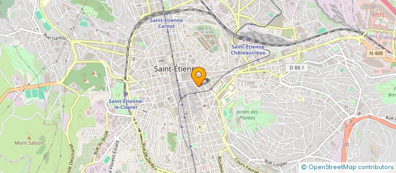 localisation de l'entreprise MADAME FREDERIQUE GIRAUD à SAINT-ETIENNE