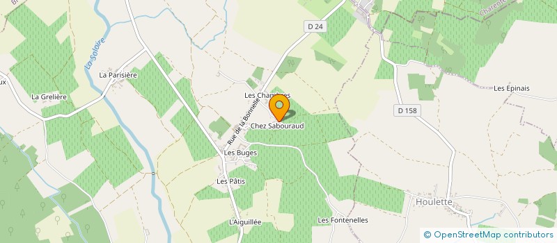 localisation de l'entreprise MADAME FREDERIQUE GIRY à SAINTE-SEVERE