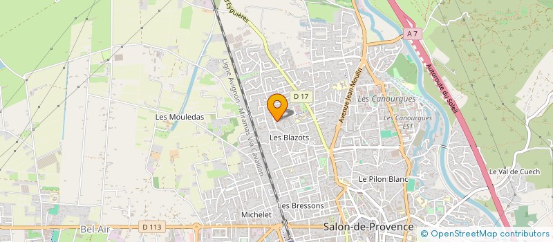 localisation de l'entreprise MADAME FREDERIQUE GONCALVES DE ARANJO PASSOS  SALON-DE-PROVENCE